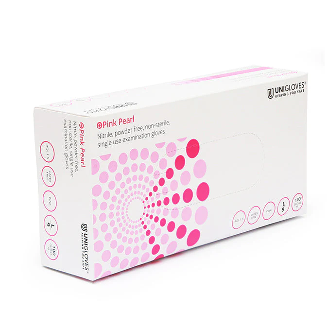 Pink Nitrile Gloves - Box of 100 - Image 6